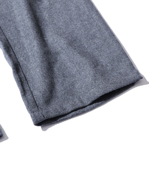 FIVE BROTHER(ファイブブラザー)の「FIVE BROTHER/ファイブブラザー WOOL EASY PANTS ウール イージーパンツ テーパードシルエット 自宅洗濯可(チノパンツ・メンズ・グレー/チャコールグレー・M/L)」の6枚目の写真
