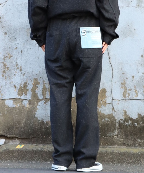 FIVE BROTHER(ファイブブラザー)の「FIVE BROTHER/ファイブブラザー WOOL EASY PANTS ウール イージーパンツ テーパードシルエット 自宅洗濯可(チノパンツ・メンズ・グレー/チャコールグレー・M/L)」の11枚目の写真