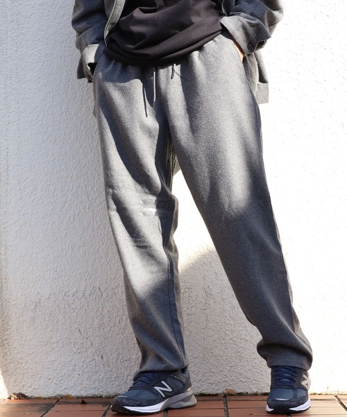 FIVE BROTHER(ファイブブラザー)の「FIVE BROTHER/ファイブブラザー WOOL EASY PANTS ウール イージーパンツ テーパードシルエット 自宅洗濯可(チノパンツ・メンズ・グレー/チャコールグレー・M/L)」の15枚目の写真