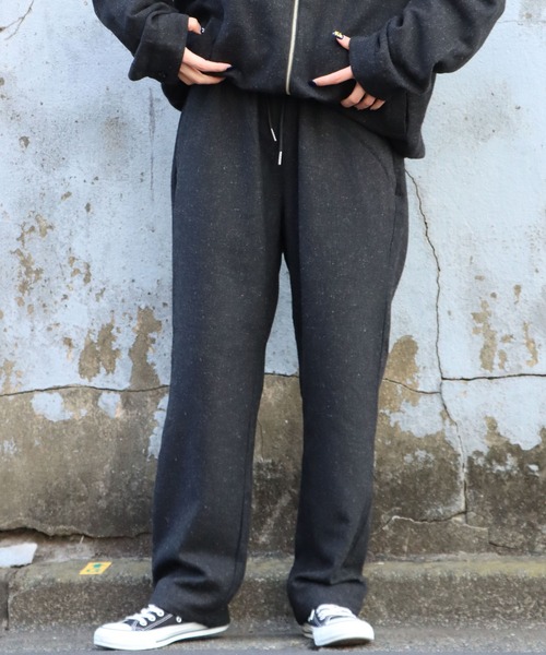 FIVE BROTHER(ファイブブラザー)の「FIVE BROTHER/ファイブブラザー WOOL EASY PANTS ウール イージーパンツ テーパードシルエット 自宅洗濯可(チノパンツ・メンズ・グレー/チャコールグレー・M/L)」の3枚目の写真