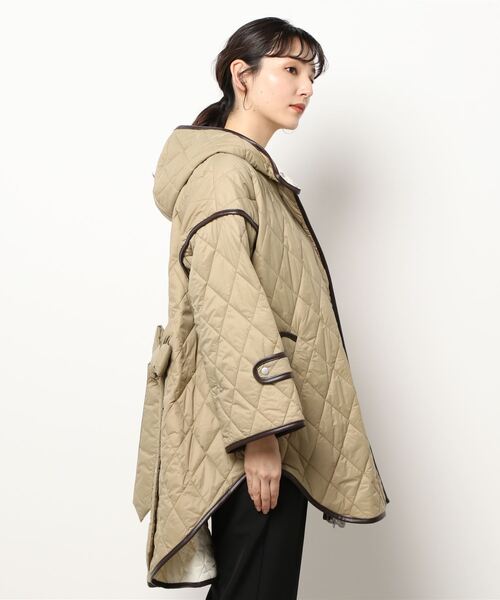 Jines(ジネス)の「キルティングポンチョコート(その他アウター・レディース・ベージュ・38)」の5枚目の写真