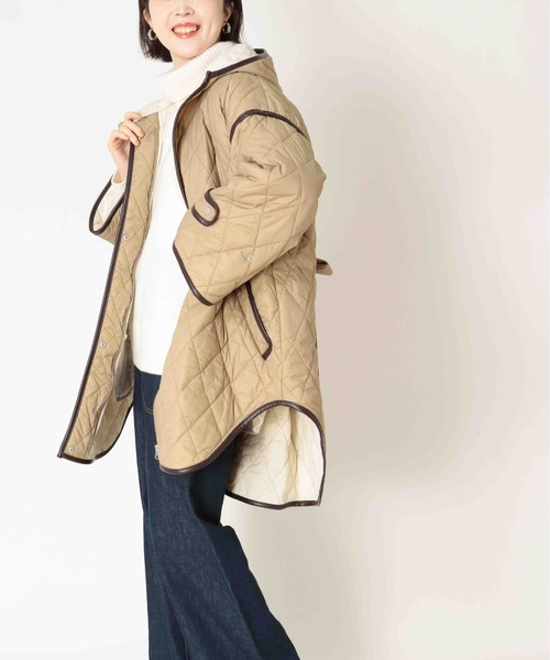 Jines(ジネス)の「キルティングポンチョコート(その他アウター・レディース・ベージュ・38)」の12枚目の写真