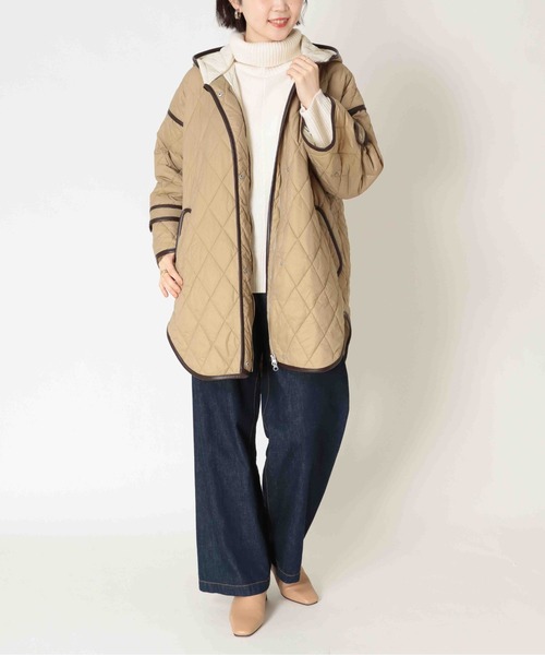Jines(ジネス)の「キルティングポンチョコート(その他アウター・レディース・ベージュ・38)」の14枚目の写真
