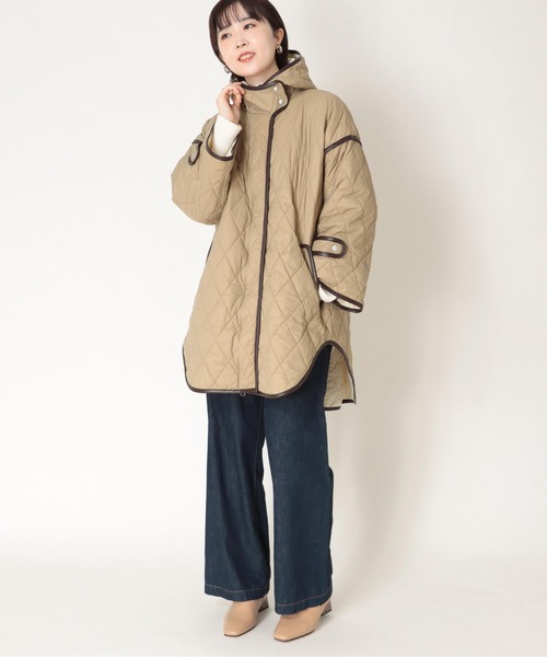 Jines(ジネス)の「キルティングポンチョコート(その他アウター・レディース・ベージュ・38)」の17枚目の写真