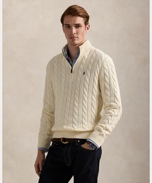 POLO RALPH LAUREN | ケーブルニット コットン クォータージップ セーター(ニット/セーター)