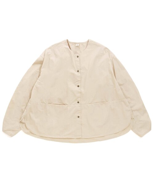 Ampersand（アンパサンド）の「/premier シャーリングシャツブルゾン_ママ（シャツ/ブラウス・レディース・チャコール/ダークグリーン/ライトグレー・MEDIUM）」の2枚目の写真