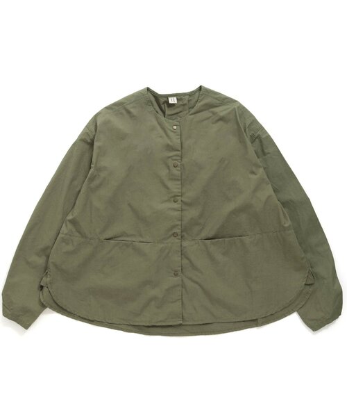 Ampersand（アンパサンド）の「/premier シャーリングシャツブルゾン_ママ（シャツ/ブラウス・レディース・チャコール/ダークグリーン/ライトグレー・MEDIUM）」の3枚目の写真