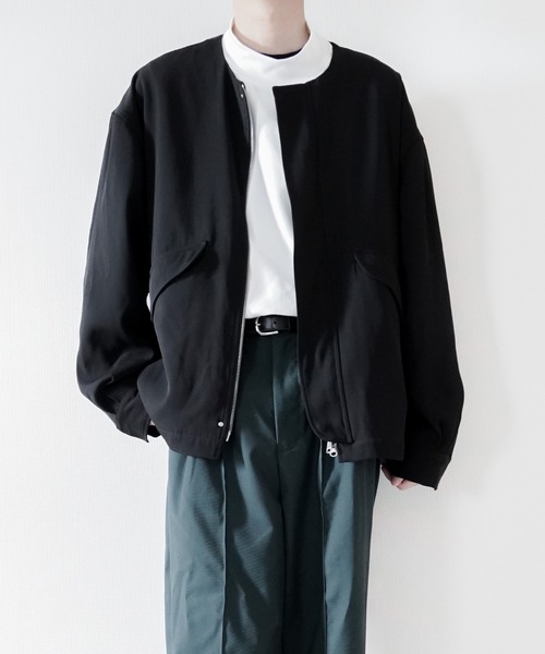 melt.（メルト）の「OVER BASIC NO COLOR  BLOSUN / オーバーベージックノーカラーブルゾン（MA-1・メンズ・ブラック・SMALL/MEDIUM/LARGE）」の5枚目の写真