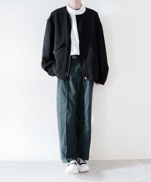 melt.（メルト）の「OVER BASIC NO COLOR  BLOSUN / オーバーベージックノーカラーブルゾン（MA-1・メンズ・ブラック・SMALL/MEDIUM/LARGE）」の6枚目の写真