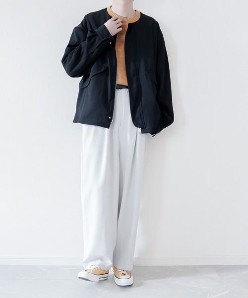 melt.（メルト）の「OVER BASIC NO COLOR  BLOSUN / オーバーベージックノーカラーブルゾン（MA-1・メンズ・ブラック・SMALL/MEDIUM/LARGE）」の10枚目の写真