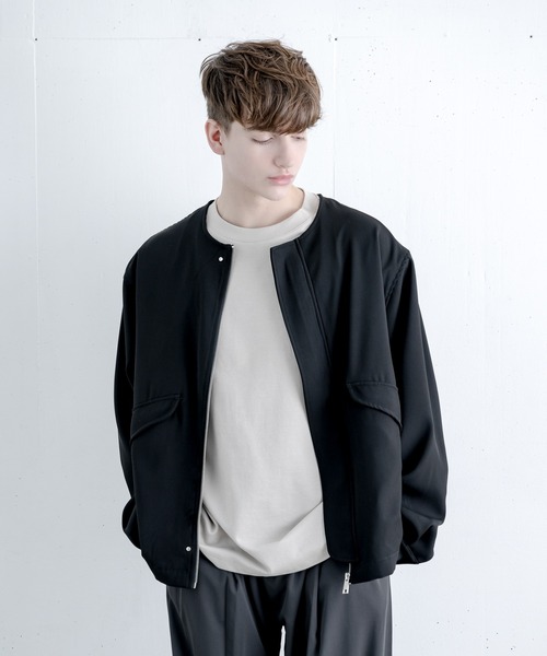 melt.（メルト）の「OVER BASIC NO COLOR  BLOSUN / オーバーベージックノーカラーブルゾン（MA-1・メンズ・ブラック・SMALL/MEDIUM/LARGE）」の12枚目の写真