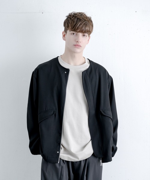 melt.（メルト）の「OVER BASIC NO COLOR  BLOSUN / オーバーベージックノーカラーブルゾン（MA-1・メンズ・ブラック・SMALL/MEDIUM/LARGE）」の13枚目の写真
