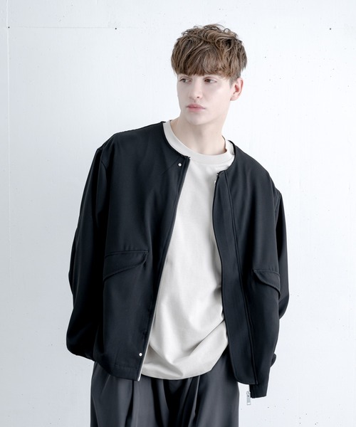 melt.（メルト）の「OVER BASIC NO COLOR  BLOSUN / オーバーベージックノーカラーブルゾン（MA-1・メンズ・ブラック・SMALL/MEDIUM/LARGE）」の15枚目の写真