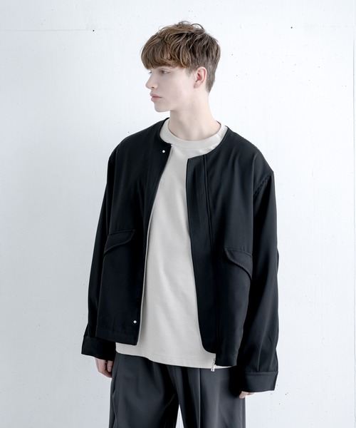 melt.（メルト）の「OVER BASIC NO COLOR  BLOSUN / オーバーベージックノーカラーブルゾン（MA-1・メンズ・ブラック・SMALL/MEDIUM/LARGE）」の18枚目の写真