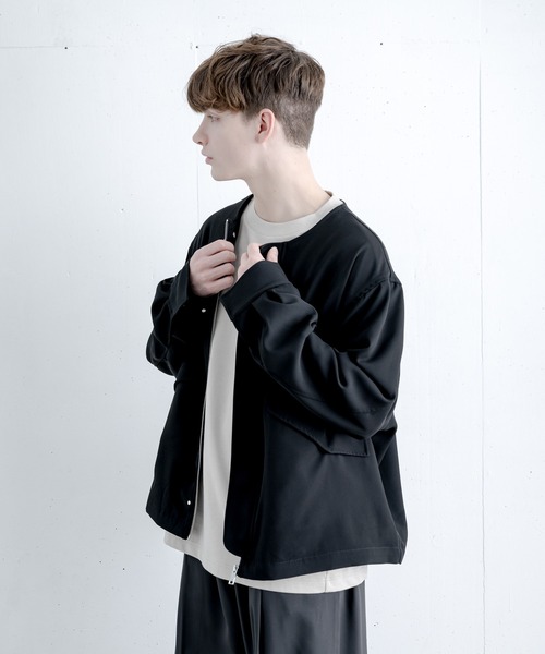 melt.（メルト）の「OVER BASIC NO COLOR  BLOSUN / オーバーベージックノーカラーブルゾン（MA-1・メンズ・ブラック・SMALL/MEDIUM/LARGE）」の21枚目の写真