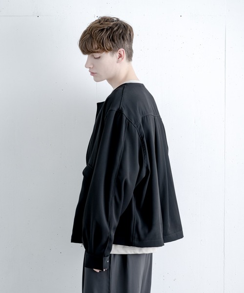 melt.（メルト）の「OVER BASIC NO COLOR  BLOSUN / オーバーベージックノーカラーブルゾン（MA-1・メンズ・ブラック・SMALL/MEDIUM/LARGE）」の22枚目の写真