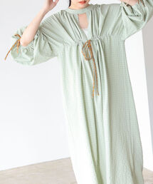 BeAMS DOT | 【WEB限定】BeAMS DOT / 2way ラグランスリーブ マキシ丈ワンピース(ワンピース)