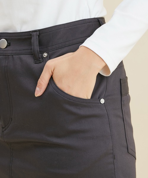 JUN&ROPE'(ジュンアンドロペ)の「プレミアムストレッチ5ポケットスカート(スカート・レディース・カーキ/グレー/ブラック/ホワイト・L/M/X-SMALL/S)」の16枚目の写真