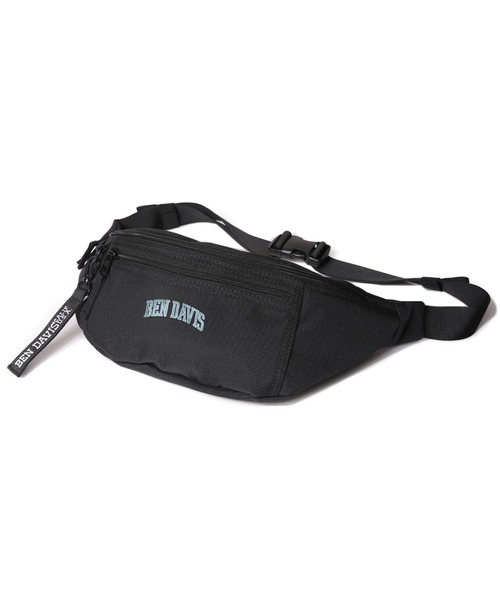 BEN DAVIS（ベンデイビス）の「《BEN DAVIS》WAIST BAG COLLEGE（ショルダーバッグ・メンズ・ブラック×ホワイト/ブラック×レッド/ブラック×グリーン/ブラック×ブルー/ブラック×パープル・FREE）」の5枚目の写真