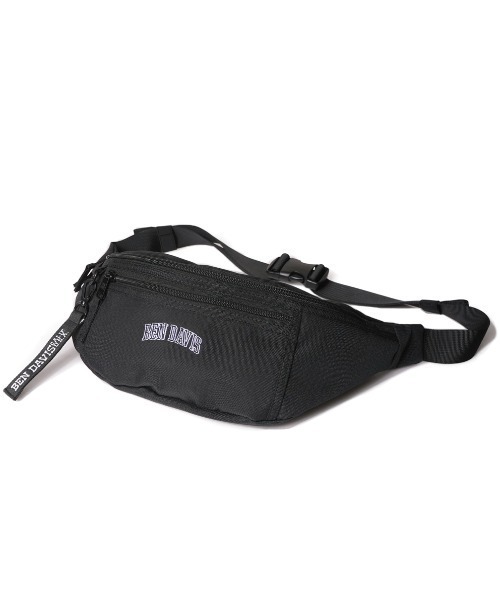 BEN DAVIS（ベンデイビス）の「《BEN DAVIS》WAIST BAG COLLEGE（ショルダーバッグ・メンズ・ブラック×ホワイト/ブラック×レッド/ブラック×グリーン/ブラック×ブルー/ブラック×パープル・FREE）」の10枚目の写真