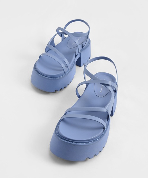 CHARLES & KEITH（チャールズ & キース）の「【販売終了】ナディン ストラッピープラットフォームサンダル / Nadine Strappy Platform Sandals（サンダル・レディース・ホワイト/ブラック/オレンジ/ブルー・22.5cm/23cm/23.5cm/24.5cm/25cm/25.5cm）」の20枚目の写真