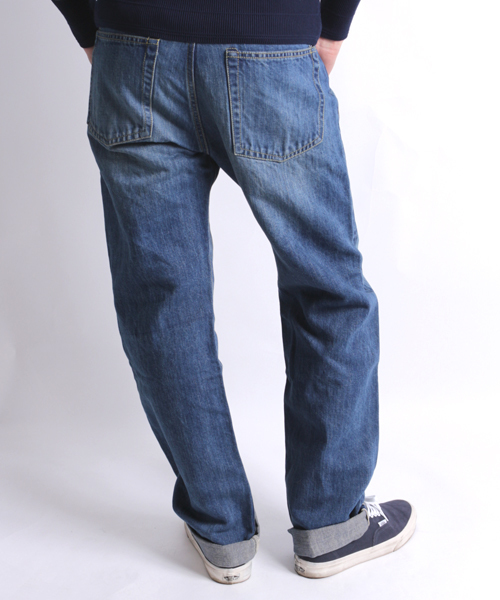 Denime（ドゥニーム）の「【MadeInJapan】LINEN MIX 5P DENIM PANTS -Used mod-/リネンワイドデニムパンツ（デニムパンツ・メンズ・インディゴブルー・SMALL/MEDIUM/LARGE）」の4枚目の写真