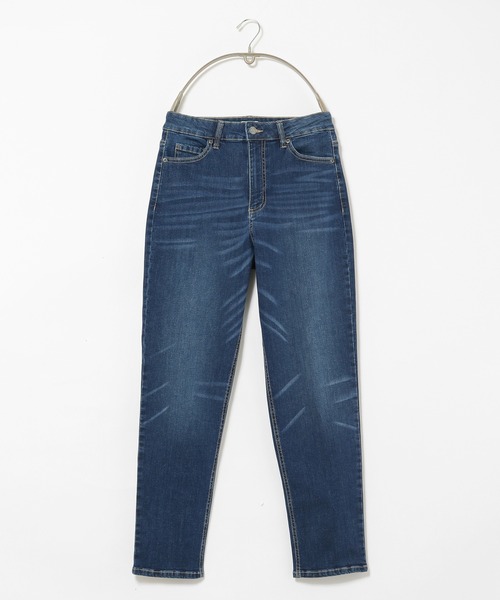 Honeys(ハニーズ)の「デニムテーパードパンツ(デニムパンツ・レディース・ライトインディゴブルー/インディゴブルー・M/S/L/LL)」の9枚目の写真