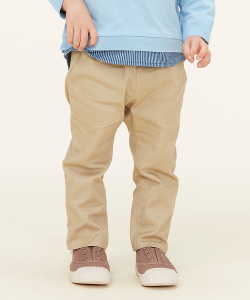 Moujonjon(ムージョンジョン)の「ストレッチツイルパンツ(その他パンツ・キッズ・グリーン/ベージュ/ネイビー・90/95/100/110/120/130/140)」の2枚目の写真