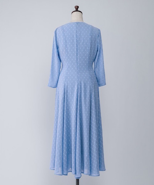 刺繍ドット フレアワンピース（ワンピース）｜JENNE（ジェンヌ）の