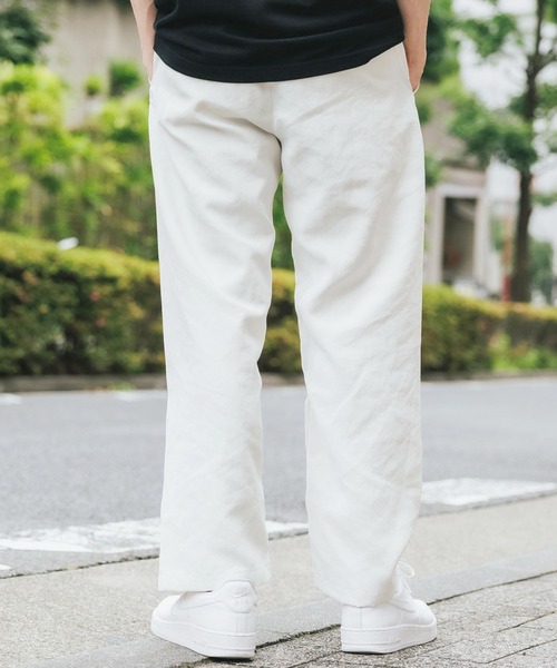 REMI RELIEF（レミレリーフ）の「REMI RELIEF/レミレリーフ エコバック付きオックスパンツ ナイロンパンツ（チノパンツ・メンズ・モカ/オフホワイト/ブラック・M/L/XL）」の2枚目の写真