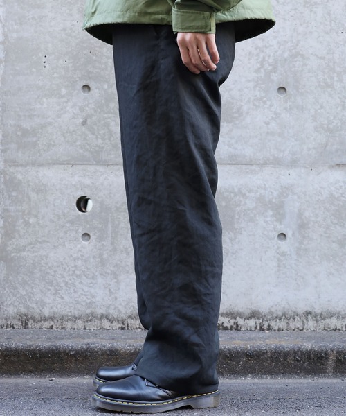 REMI RELIEF（レミレリーフ）の「REMI RELIEF/レミレリーフ エコバック付きオックスパンツ ナイロンパンツ（チノパンツ・メンズ・モカ/オフホワイト/ブラック・M/L/XL）」の4枚目の写真