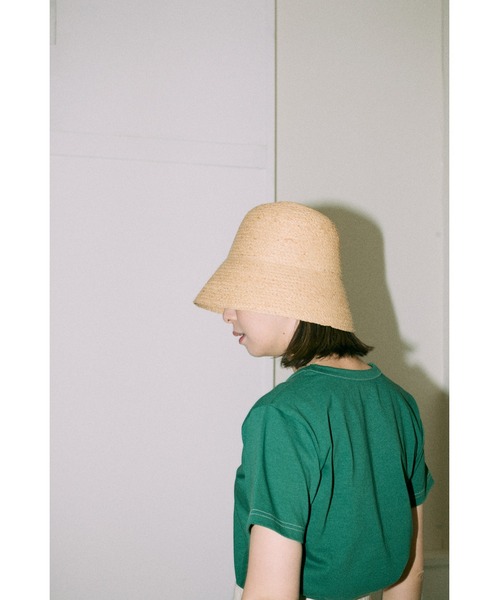 BLACK BY MOUSSY(ブラックバイマウジー)の「raffia hat(ラフィアハット)(ハット・レディース・ブラック/ベージュ/ブラウン・FREE)」の3枚目の写真
