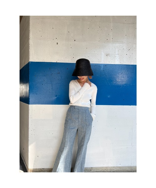 BLACK BY MOUSSY(ブラックバイマウジー)の「raffia hat(ラフィアハット)(ハット・レディース・ブラック/ベージュ/ブラウン・FREE)」の7枚目の写真