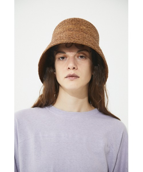 BLACK BY MOUSSY(ブラックバイマウジー)の「raffia hat(ラフィアハット)(ハット・レディース・ブラック/ベージュ/ブラウン・FREE)」の9枚目の写真
