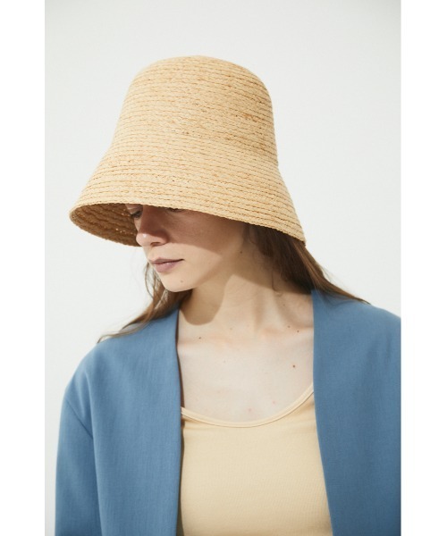 BLACK BY MOUSSY(ブラックバイマウジー)の「raffia hat(ラフィアハット)(ハット・レディース・ブラック/ベージュ/ブラウン・FREE)」の11枚目の写真