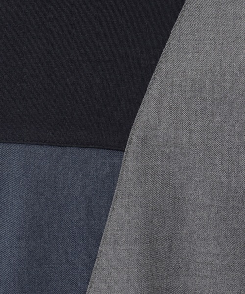 ikka(イッカ)の「ブロック切り替えロンT-ECO(Tシャツ/カットソー・メンズ・ホワイト/グリーン/スカイブルー/ネイビー・S/M/L/XL)」の22枚目の写真