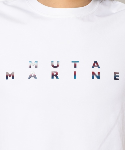 muta(ムータ)の「【別注】muta/ムータ/BACK TWIN WAVE ミラーTシャツ(Tシャツ/カットソー・メンズ・ホワイト/ブラック/ネイビー・5/6/7/8)」の7枚目の写真