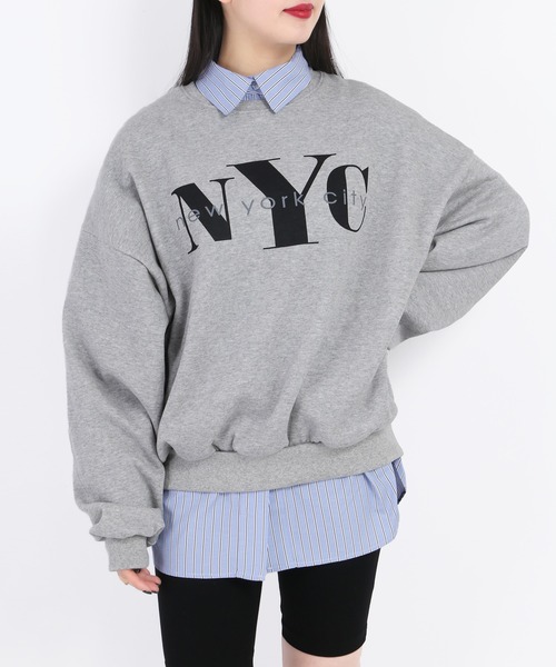 WC(ダブル シー)の「マルチストライプビッグシャツ(シャツ/ブラウス・レディース・グリーン/ブルー/ピンク・FREE)」の8枚目の写真