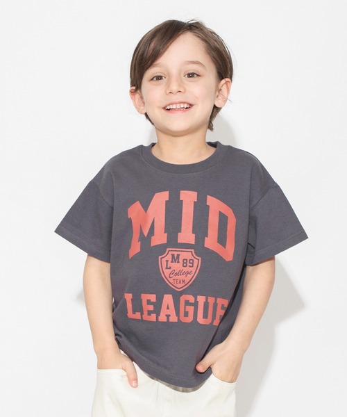 BRANSHES（ブランシェス）の「【bコレ / 綿100％】グラフィック半袖Tシャツ（Tシャツ/カットソー・キッズ・ブラック/グリーン/ライトグレー/オフホワイト/イエロー/チャコールグレー/アイボリー/ベージュ/ライトグリーン/サックスブルー・140/100/90/110/130/120/150）」の4枚目の写真