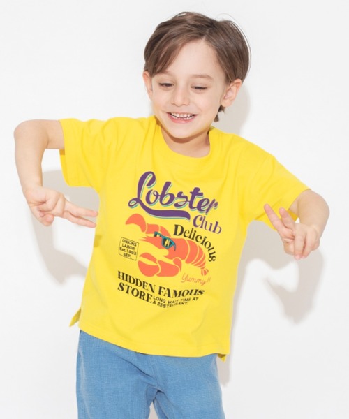 BRANSHES（ブランシェス）の「【bコレ / 綿100％】グラフィック半袖Tシャツ（Tシャツ/カットソー・キッズ・ブラック/グリーン/ライトグレー/オフホワイト/イエロー/チャコールグレー/アイボリー/ベージュ/ライトグリーン/サックスブルー・140/100/90/110/130/120/150）」の10枚目の写真