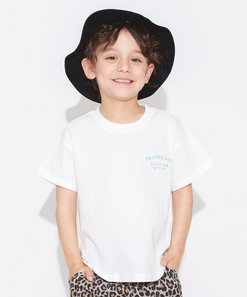 BRANSHES（ブランシェス）の「【bコレ / 綿100％】グラフィック半袖Tシャツ（Tシャツ/カットソー・キッズ・ブラック/グリーン/ライトグレー/オフホワイト/イエロー/チャコールグレー/アイボリー/ベージュ/ライトグリーン/サックスブルー・140/100/90/110/130/120/150）」の16枚目の写真