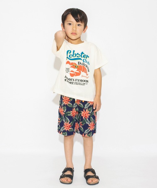 BRANSHES（ブランシェス）の「【bコレ / 綿100％】グラフィック半袖Tシャツ（Tシャツ/カットソー・キッズ・ブラック/グリーン/ライトグレー/オフホワイト/イエロー/チャコールグレー/アイボリー/ベージュ/ライトグリーン/サックスブルー・140/100/90/110/130/120/150）」の18枚目の写真