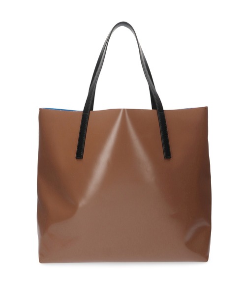 ADAM ET ROPE'（アダムエロペ）の「【A4対応・晴雨兼用】PVCカラートートバッグ（トートバッグ・レディース・ダークブラウン/ピンク/グリーン・FREE）」の8枚目の写真