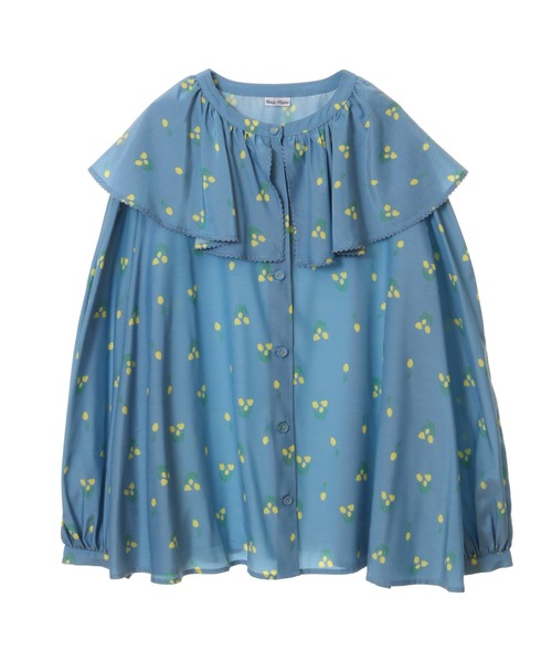 Candy Stripper（キャンディストリッパー）の「CHULIP VOLUME COLLAR ブラウス（シャツ/ブラウス・レディース・ブルー/グレー/アイボリー・2）」の9枚目の写真