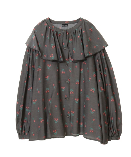 Candy Stripper（キャンディストリッパー）の「CHULIP VOLUME COLLAR ブラウス（シャツ/ブラウス・レディース・ブルー/グレー/アイボリー・2）」の10枚目の写真