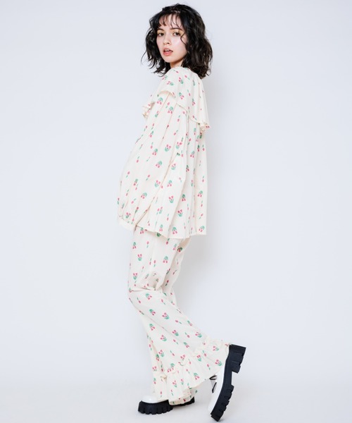 Candy Stripper（キャンディストリッパー）の「CHULIP VOLUME COLLAR ブラウス（シャツ/ブラウス・レディース・ブルー/グレー/アイボリー・2）」の5枚目の写真