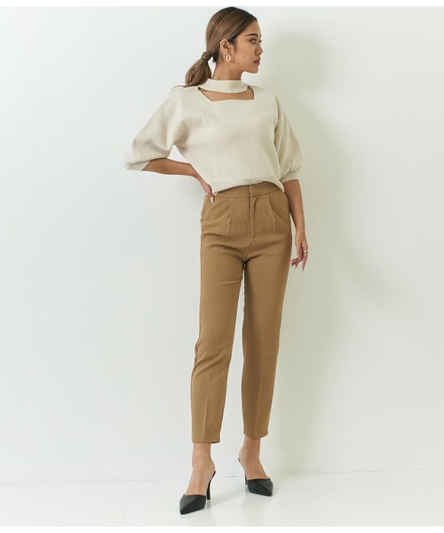 ANAP（アナップ）の「スクエアカットミラノリブニット（ニット/セーター・レディース・アイボリー/グリーン/ブラック・FREE）」の6枚目の写真