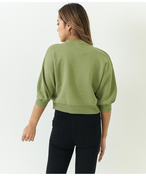 ANAP（アナップ）の「スクエアカットミラノリブニット（ニット/セーター・レディース・アイボリー/グリーン/ブラック・FREE）」の10枚目の写真