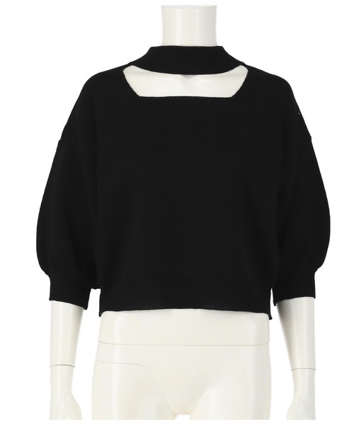 ANAP（アナップ）の「スクエアカットミラノリブニット（ニット/セーター・レディース・アイボリー/グリーン/ブラック・FREE）」の12枚目の写真