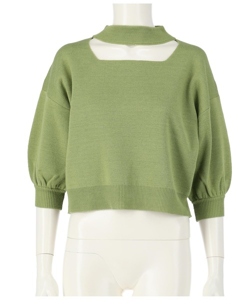 ANAP（アナップ）の「スクエアカットミラノリブニット（ニット/セーター・レディース・アイボリー/グリーン/ブラック・FREE）」の13枚目の写真